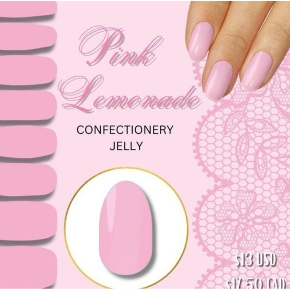 Color Street Nail Polish Strips PINK LEMONADE Retired